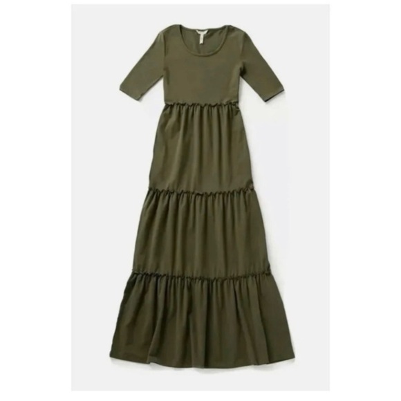 MATILA JANE Olive Tiered Maxi Dress - Picture 4 of 8